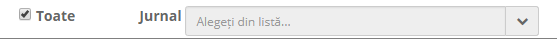 Filtrul de jurnal din registru